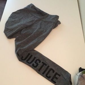 Grey justice legging